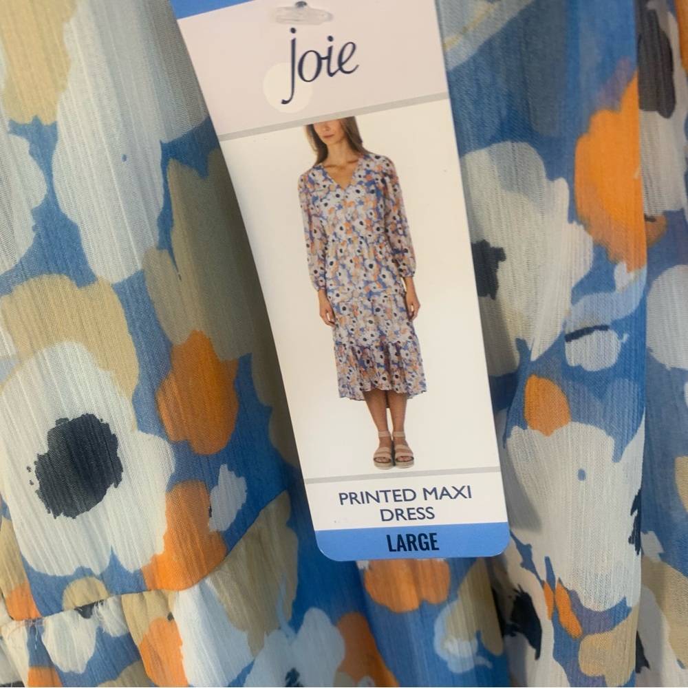 Joie Limited Edition Floral Fields Tiered Chiffon Maxi Dress - Picture 10 of 15